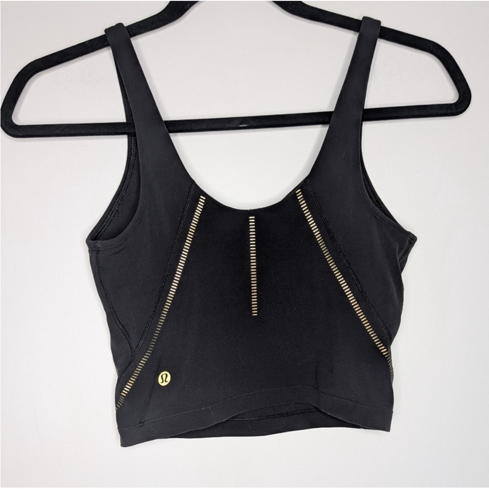 Lululemon Align Black Gold cropped tank bra *limited edition - Picture 8 of 9